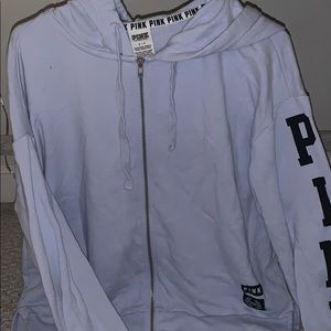 VS/Pink zip up light blue/purple hoodie.